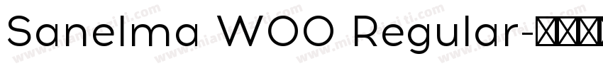 Sanelma W00 Regular字体转换